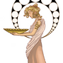 art nouveau lady