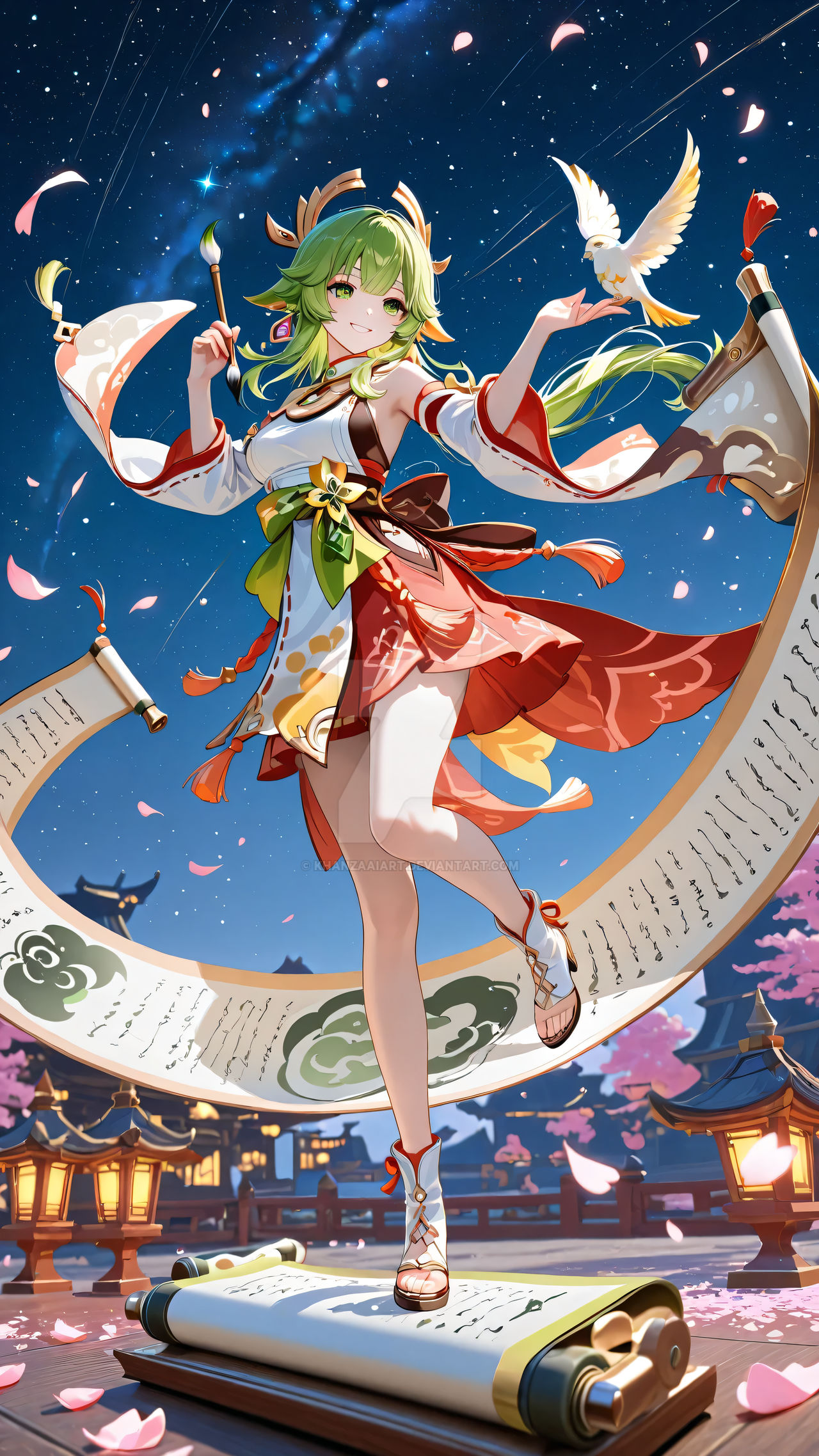 Magicscroll Legendary Magic scroll by KhanzaAIart on DeviantArt