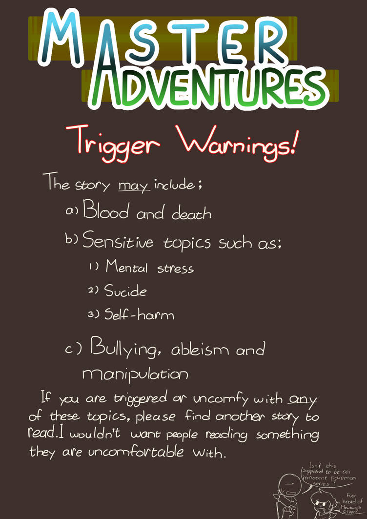 Trigger Warnings by CT-Ar on DeviantArt