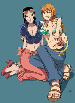 Nami and Nico Robin