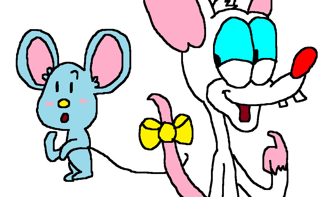 Pinky (Animaniacs) meeting Flat the Mouse by MixopolisChannel on DeviantArt
