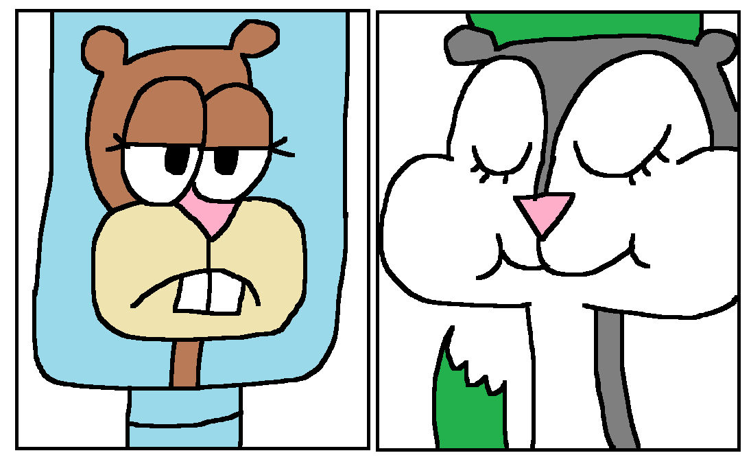 Sandy Cheeks vs. Slappy the Squirrel by MixopolisChannel on DeviantArt