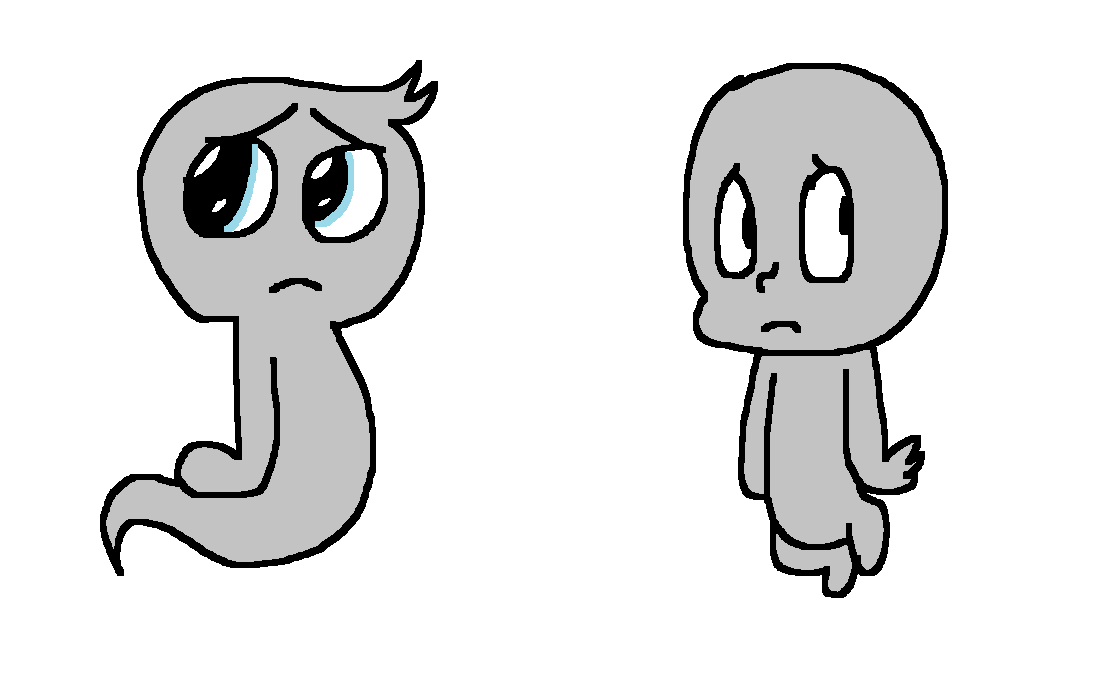 Boo-Boo (Ruby Gloom) sees Casper by MixopolisChannel on DeviantArt