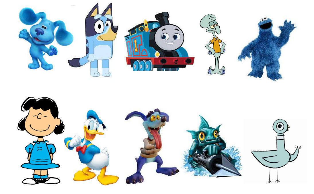 Top 10 Blue Characters by MixopolisChannel on DeviantArt