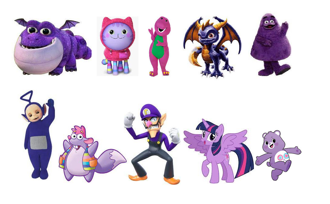 Top 10 Purple Characters by MixopolisChannel on DeviantArt