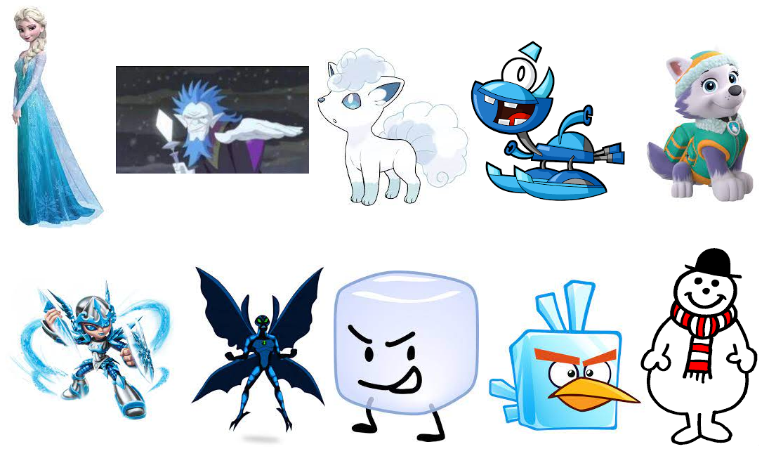Top 10 Ice-Themed Characters by MixopolisChannel on DeviantArt