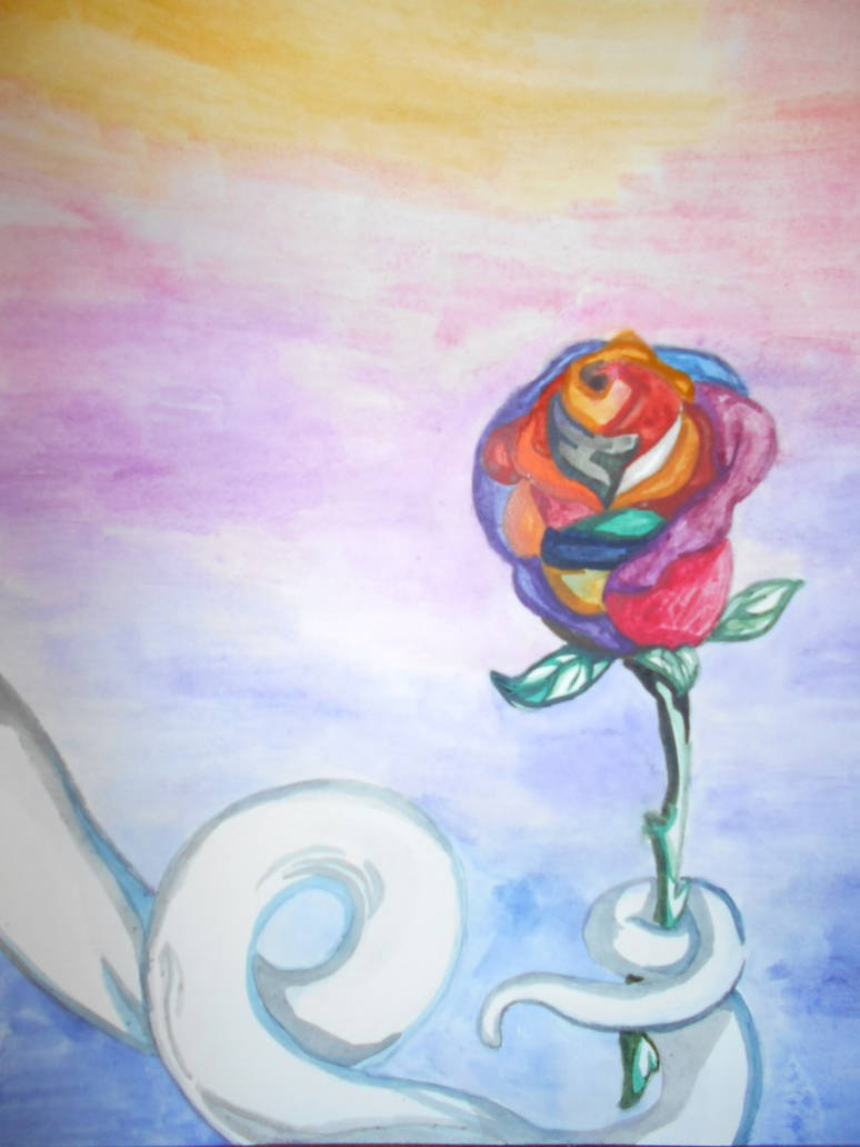 Psychedelic rose by Frai-L on DeviantArt