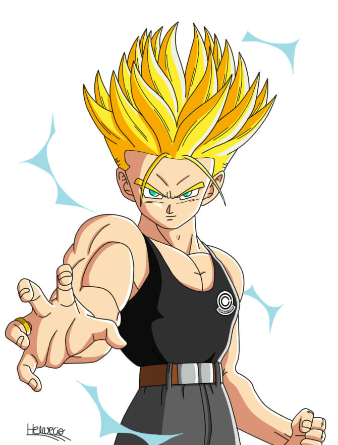 Trunks SSJ2  Anime dragon ball, Dragon ball z, Dragon ball