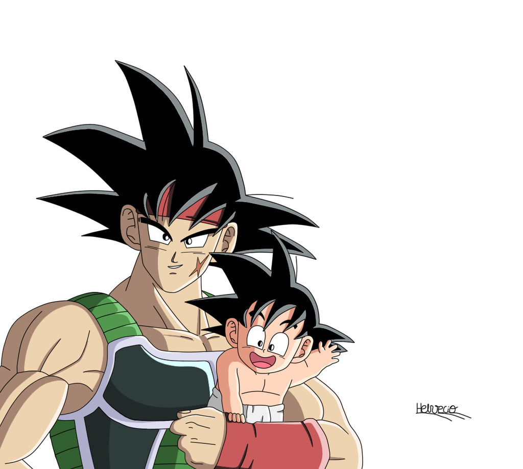 Bardock e Goku father and son by HelvecioBNF on DeviantArt