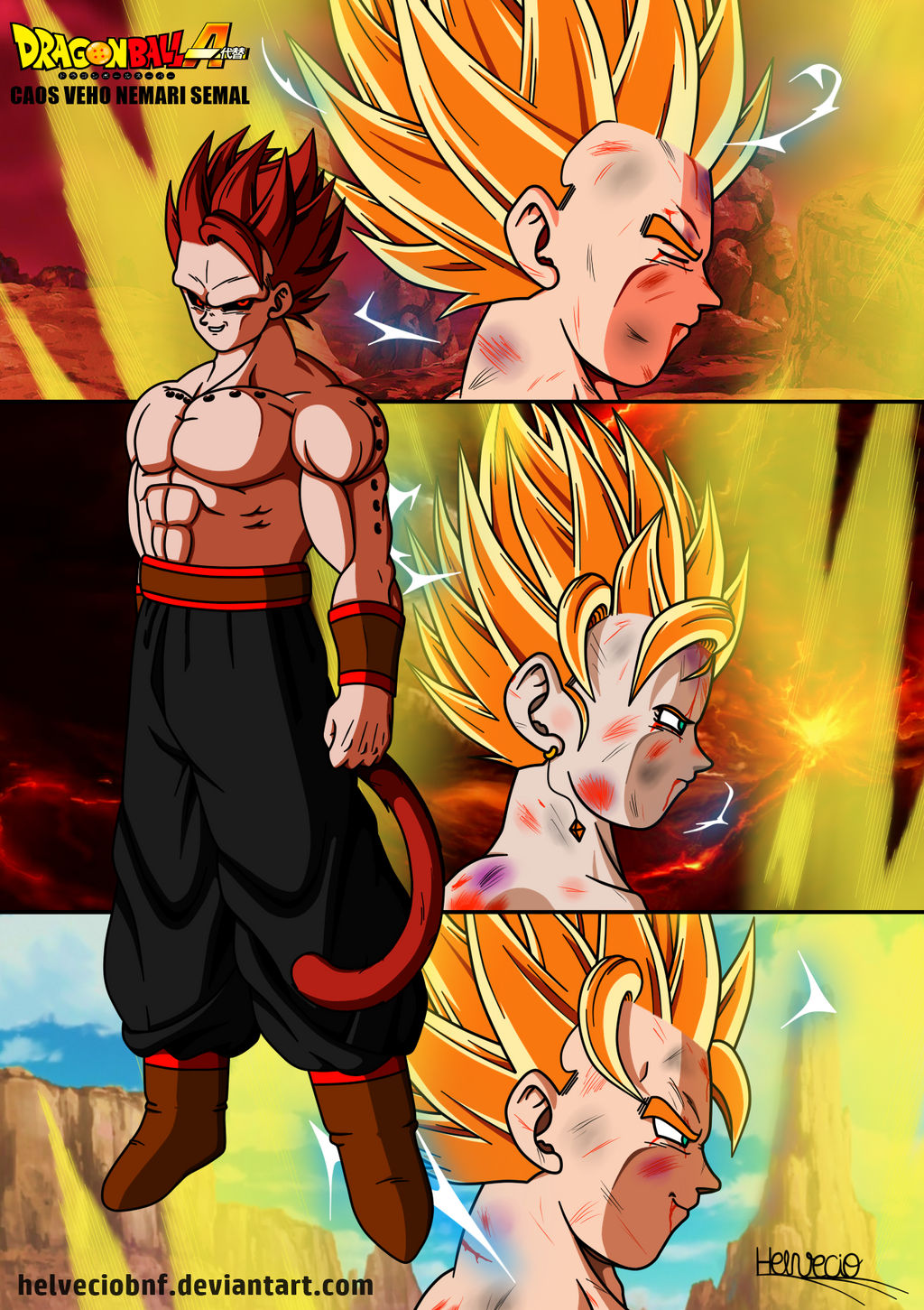 Pan goes super saiyan by pedroillustrations on DeviantArt