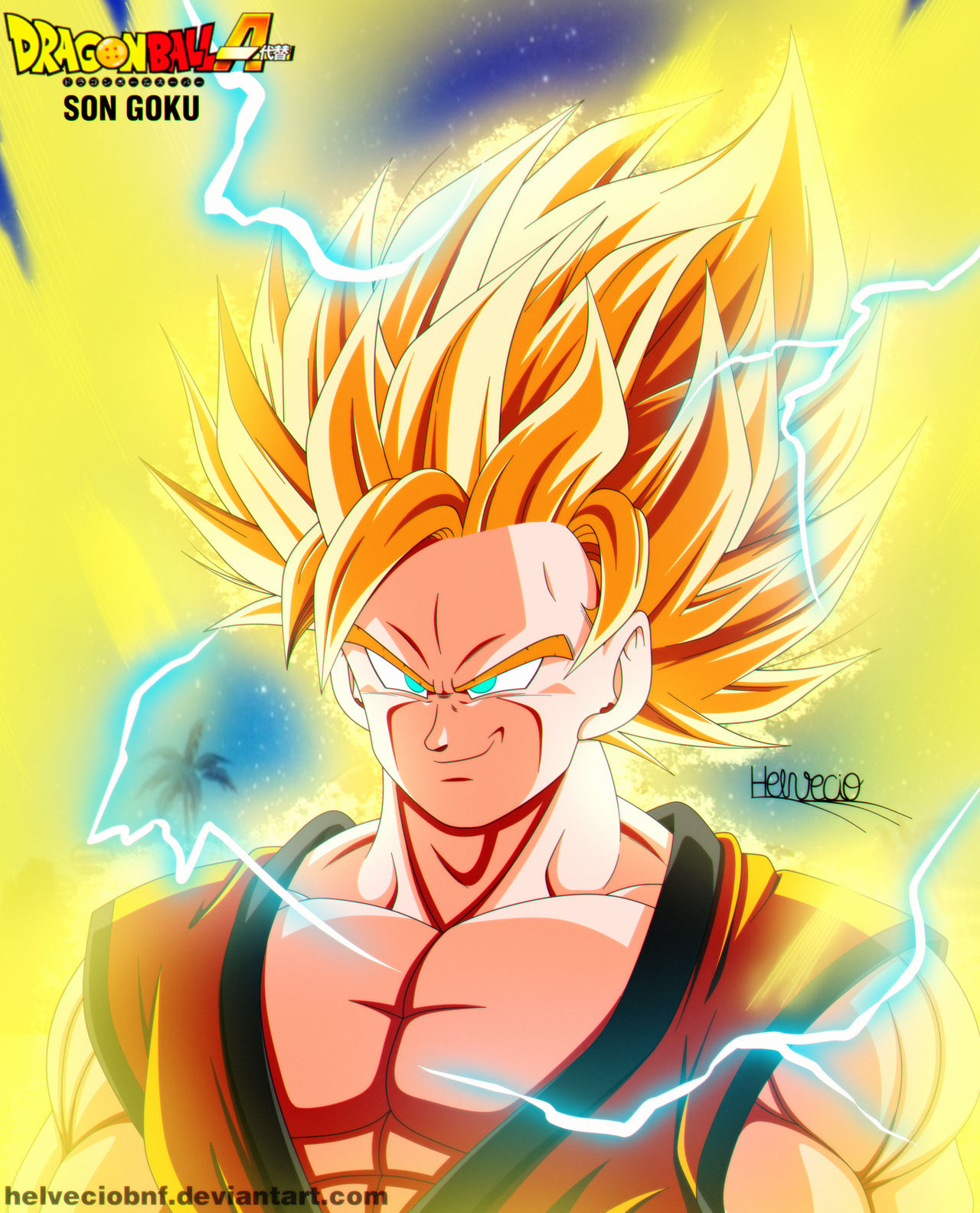 Goku ssj2 DBA by HelvecioBNF on DeviantArt