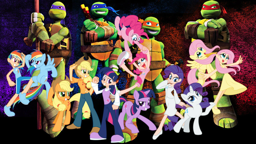 Tmnt Mlp TMNT And MLP by frozenninjaturtle on DeviantArt