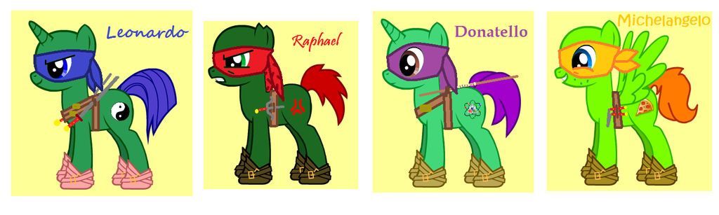 Tmnt Mlp Tmnt mlp by frozenninjaturtle on DeviantArt