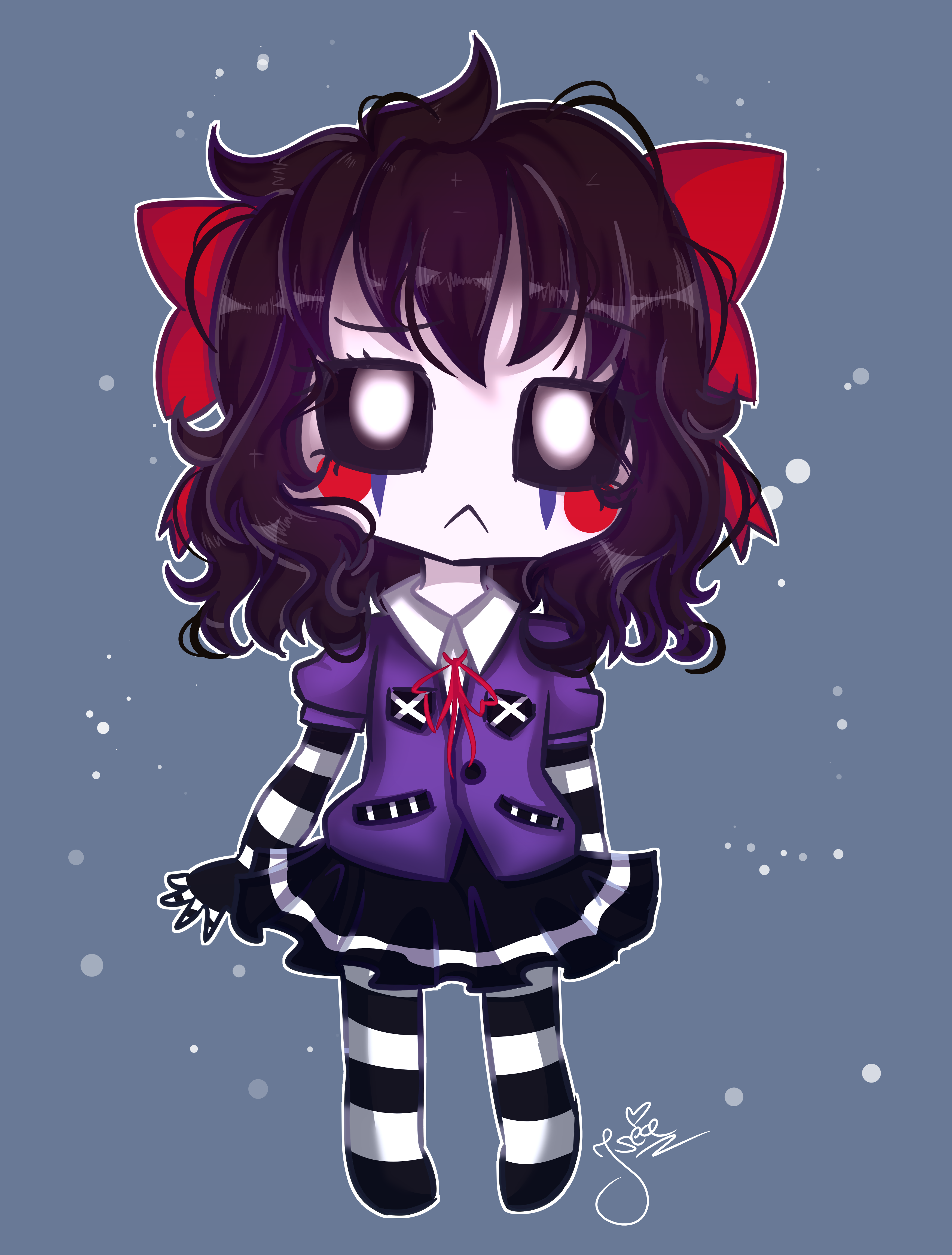 A cute chibi anime girl version of the Puppet, Five Nights at Freddy's