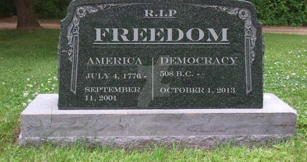 Rip America-democracy