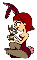 Build-A-Bunny: Zoey and Bunny by EvaHeartsArt