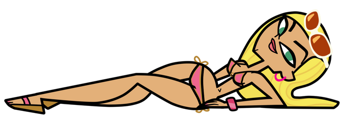 Dakota's Pink Bikini - Commission