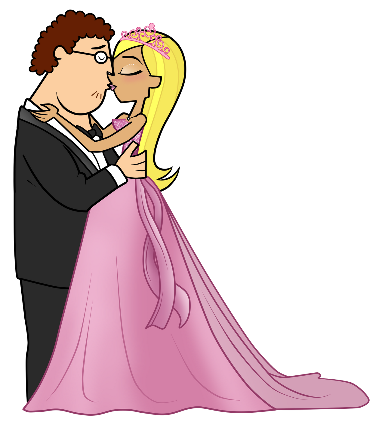 Sam and Dakota Kiss - Commission by EvaHeartsArt on DeviantArt