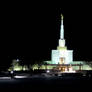 LDS Temple at night