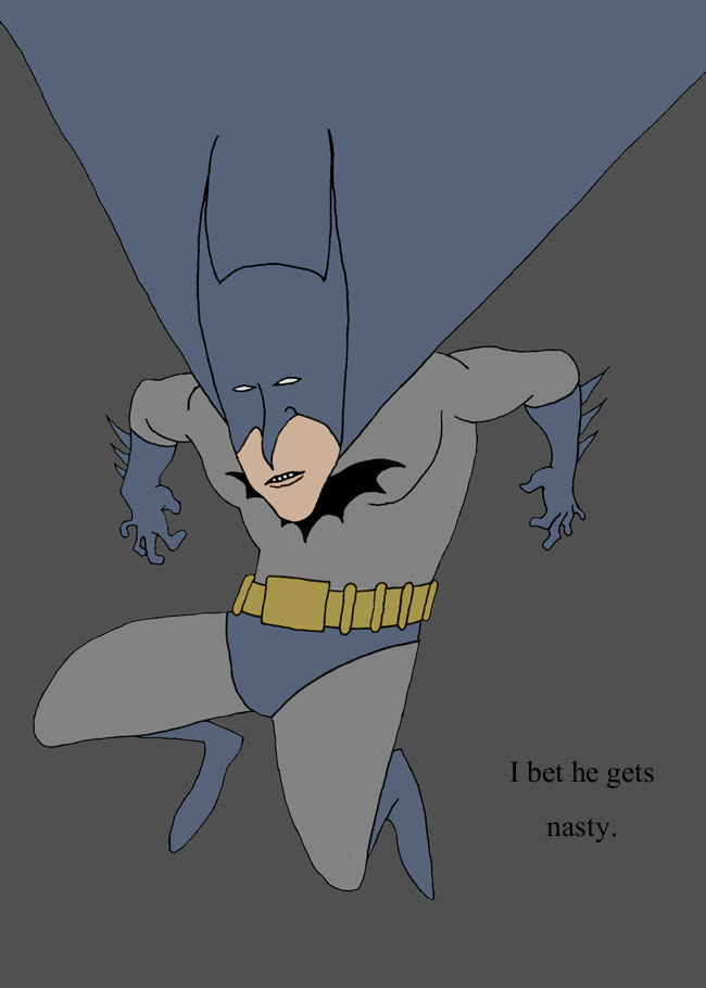 Bruce Wayne is kinky