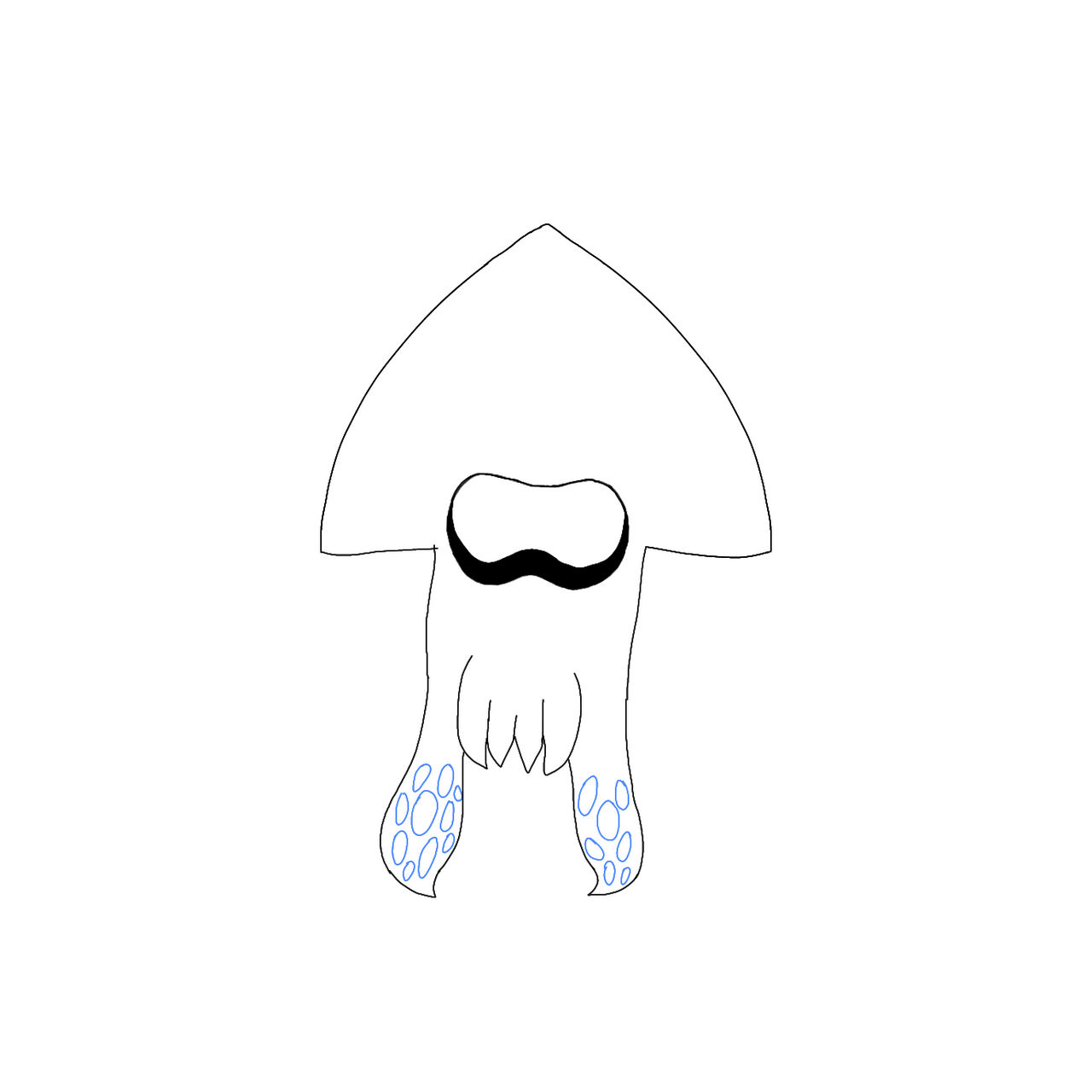 Inkling squid form base (f2u) by BlueberryTheRainwing on DeviantArt
