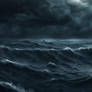 Storm in the deep ocean