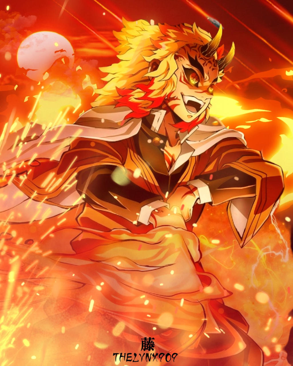 Fire Hashira Kyojuro Rengoku by MCAshe on DeviantArt