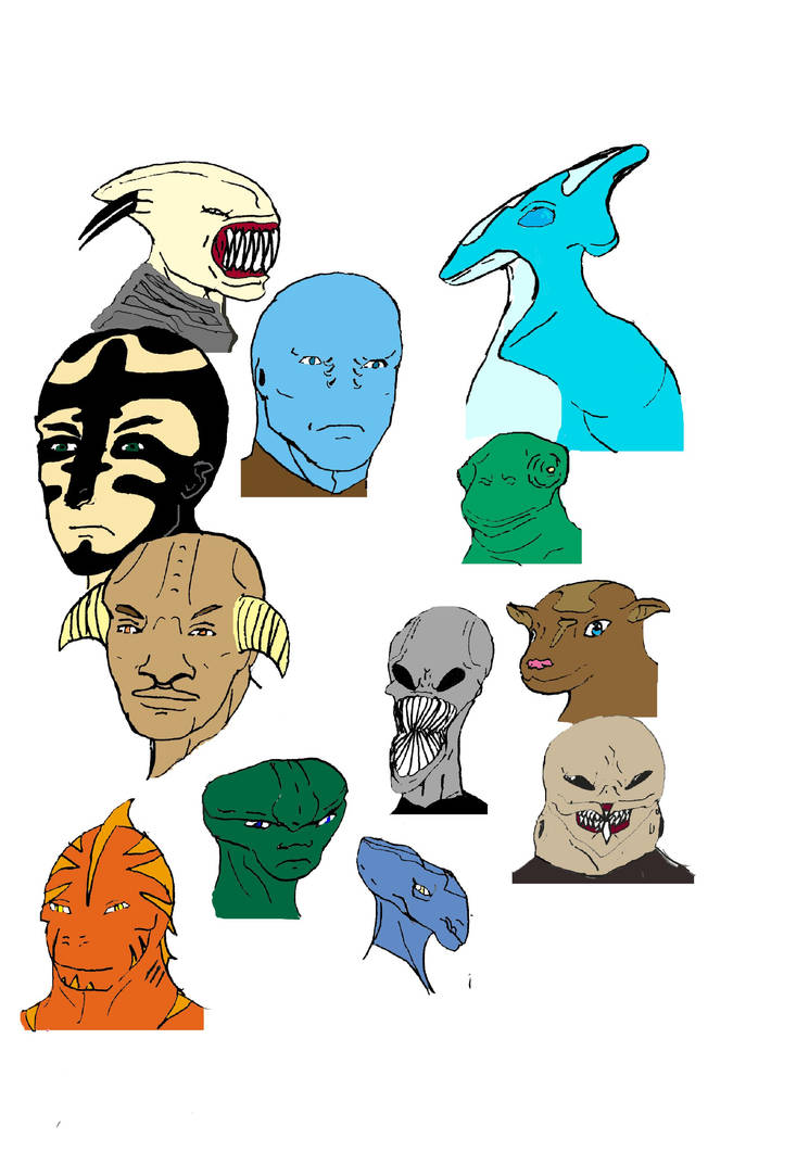 Alien Designs by terrus on DeviantArt