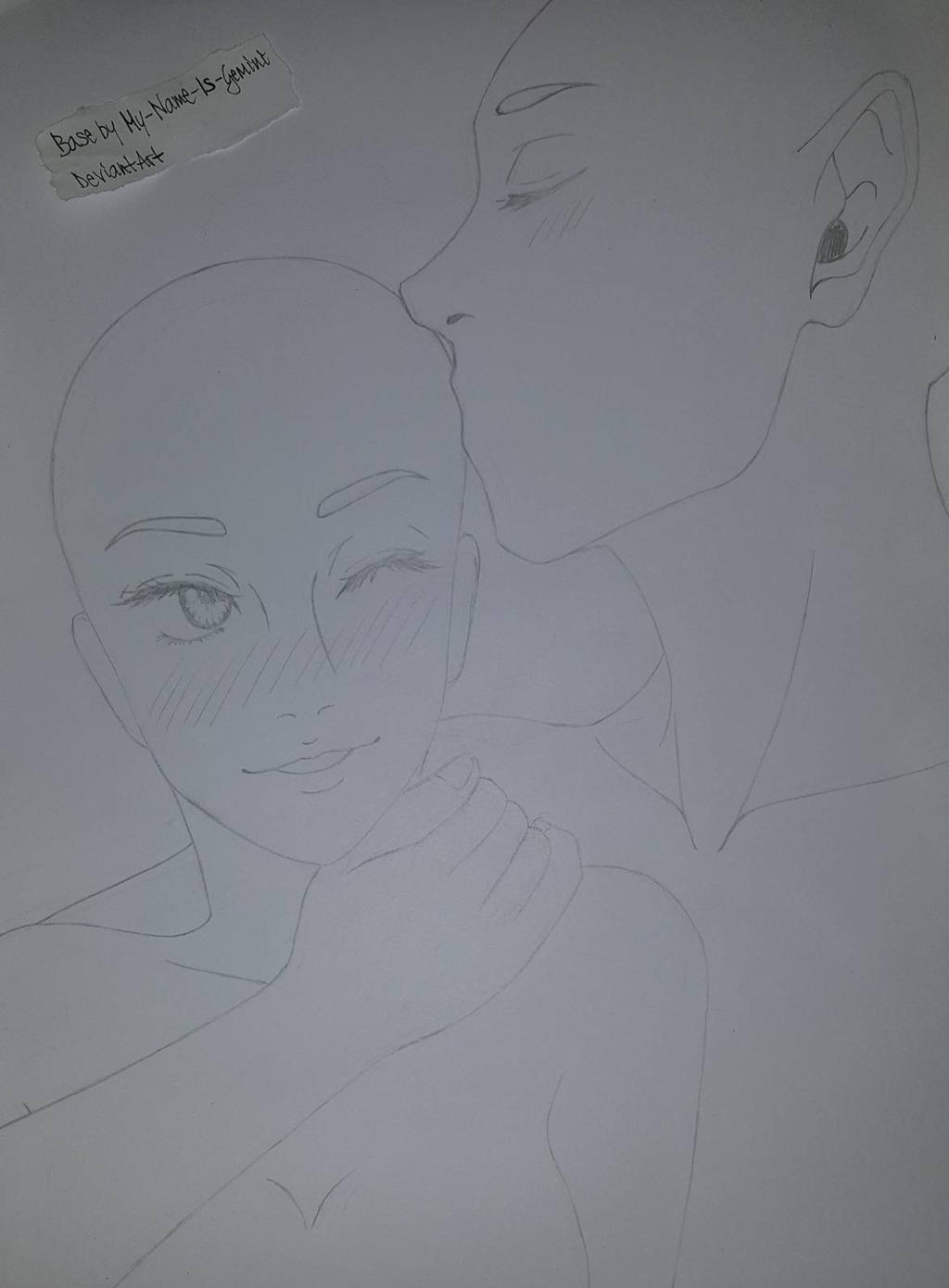 Manga Base Boy Kissing Girl On The Head By My Name Is Gemini On Deviantart Manga Base Boy Kissing Girl On The Head By My Name Is Gemini On Deviantart