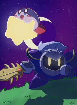 Kirby and Meta Knight Redraw!