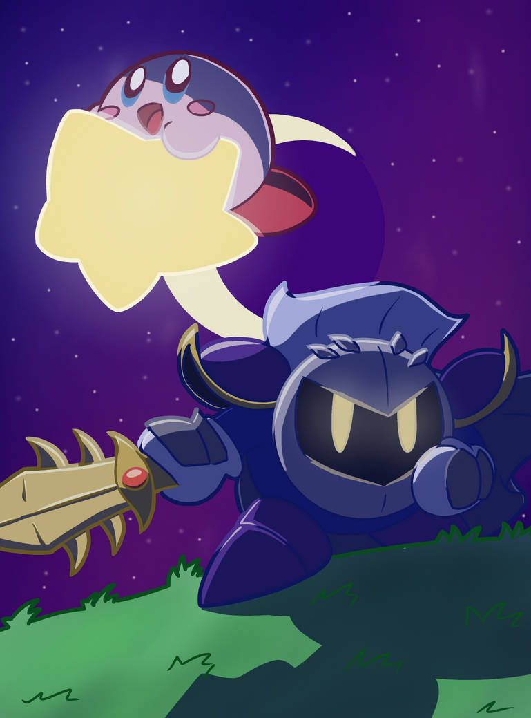 Kirby and Meta Knight Redraw! by YumYumsYeet on DeviantArt