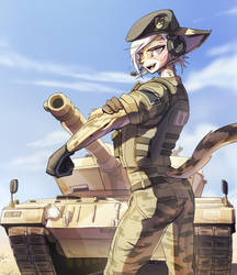 Chloe and Her Leopard 2A6