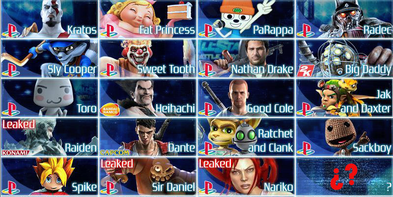 Playstation All-Stars Battle Royale Roster by nightwish912 on DeviantArt