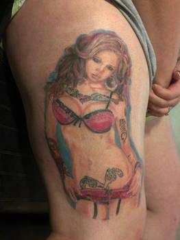 Tatted pinup fin (tattoos with tattoos)