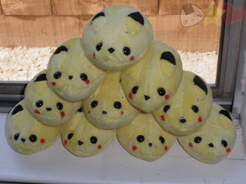 Pikachu Mochi Plushies