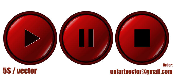 Media Control Buttons, Vector Illustration. by uniartvector on DeviantArt