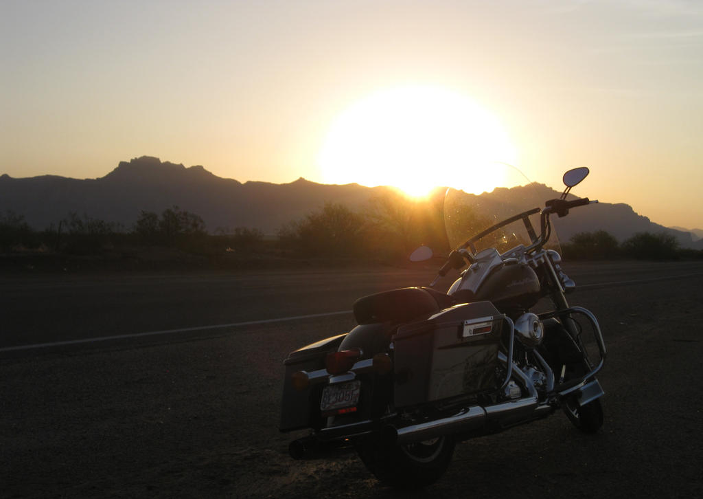 Arizona Sunrise with bike 072614 07