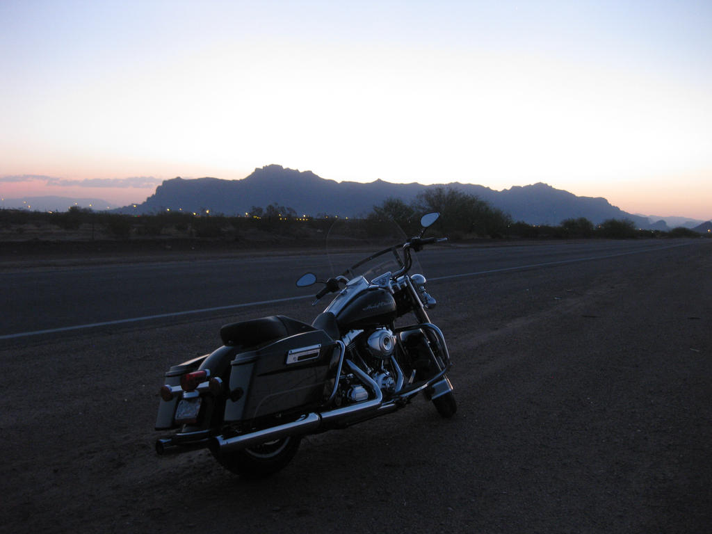 Arizona Sunrise with bike 072614 02