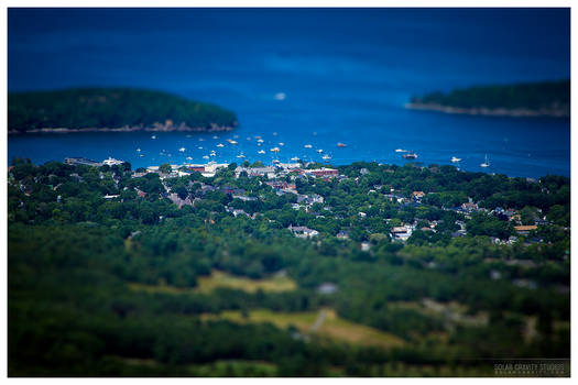 Bar Harbor from Cadillac Mountain