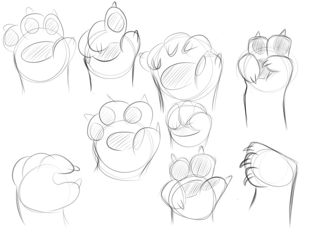 Anthro hand sketches by Stormskip on DeviantArt