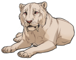 Albino Pygmy Cave Lion by TokoTime