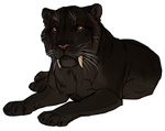 Melanistic Pygmy Cave Lion by TokoTime