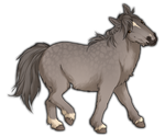 Dapple Grey Miniature Horse by TokoTime