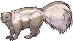 Cream Skunk Companion by TokoTime