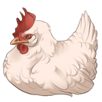 White Chicken Companion by TokoTime