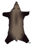 Brown-gray Bear Pelt by TokoTime