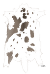 Brown-Grey Piebald Deer Pelt by TokoTime