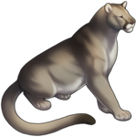 Silver Mountain Lion Companion by TokoTime