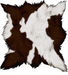 Brown Pied Goat Pelt by TokoTime