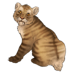 Smilodon Cub Companion - Striped by TokoTime